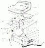 Toro 70044 (8-25) - 8-25 Rear Engine Rider, 2000 (000000001-000999999) Ersatzteile SEAT & GAS TANK ASSEMBLY