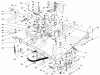 Toro 70044 (8-25) - 8-25 Rear Engine Rider, 2000 (000000001-000999999) Ersatzteile TRANSMISSION & LINKAGE ASSEMBLY