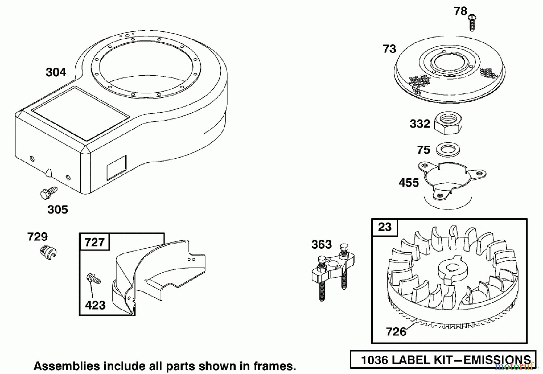 Toro Neu Mowers, Rear-Engine Rider 70044 (8-25) - Toro 8-25 Rear Engine Rider, 2002 (220000001-220999999) ENGINE BRIGGS & STRATTON MODEL 195707-0421-E1 #6
