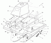 Toro 70044 (8-25) - 8-25 Rear Engine Rider, 2002 (220000001-220999999) Ersatzteile FRONT BODY ASSEMBLY