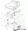 Toro 70044 (8-25) - 8-25 Rear Engine Rider, 2002 (220000001-220999999) Ersatzteile SEAT & GAS TANK ASSEMBLY