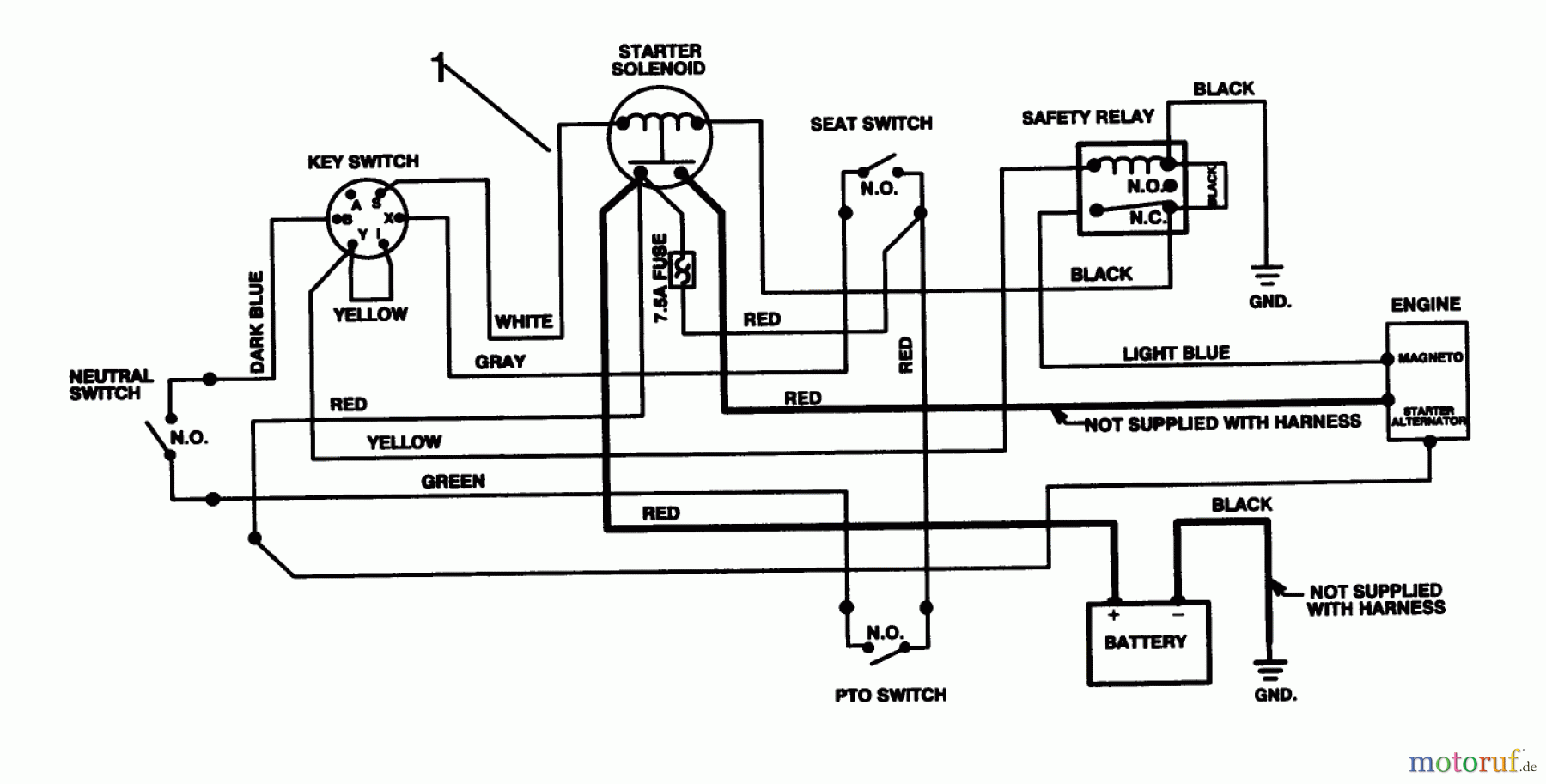 Toro Neu Mowers, Rear-Engine Rider 70060 (8-25) - Toro 8-25 Rear Engine Rider, 1993 (39000001-39999999) ELECTRICAL SCHEMATIC