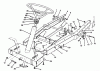 Toro 70060 (8-25) - 8-25 Rear Engine Rider, 1993 (39000001-39999999) Ersatzteile FRAME ASSEMBLY