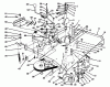 Toro 70060 (8-25) - 8-25 Rear Engine Rider, 1993 (39000001-39999999) Ersatzteile TRANSMISSION & LINKAGE ASSEMBLY