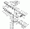 Toro 70060 (8-25) - 8-25 Rear Engine Rider, 1993 (39000001-39999999) Ersatzteile TRANSMISSION MODEL 700-025