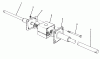 Toro 70060 (8-25) - 8-25 Rear Engine Rider, 1994 (49000001-49999999) Ersatzteile DIFFERENTIAL ASSEMBLY