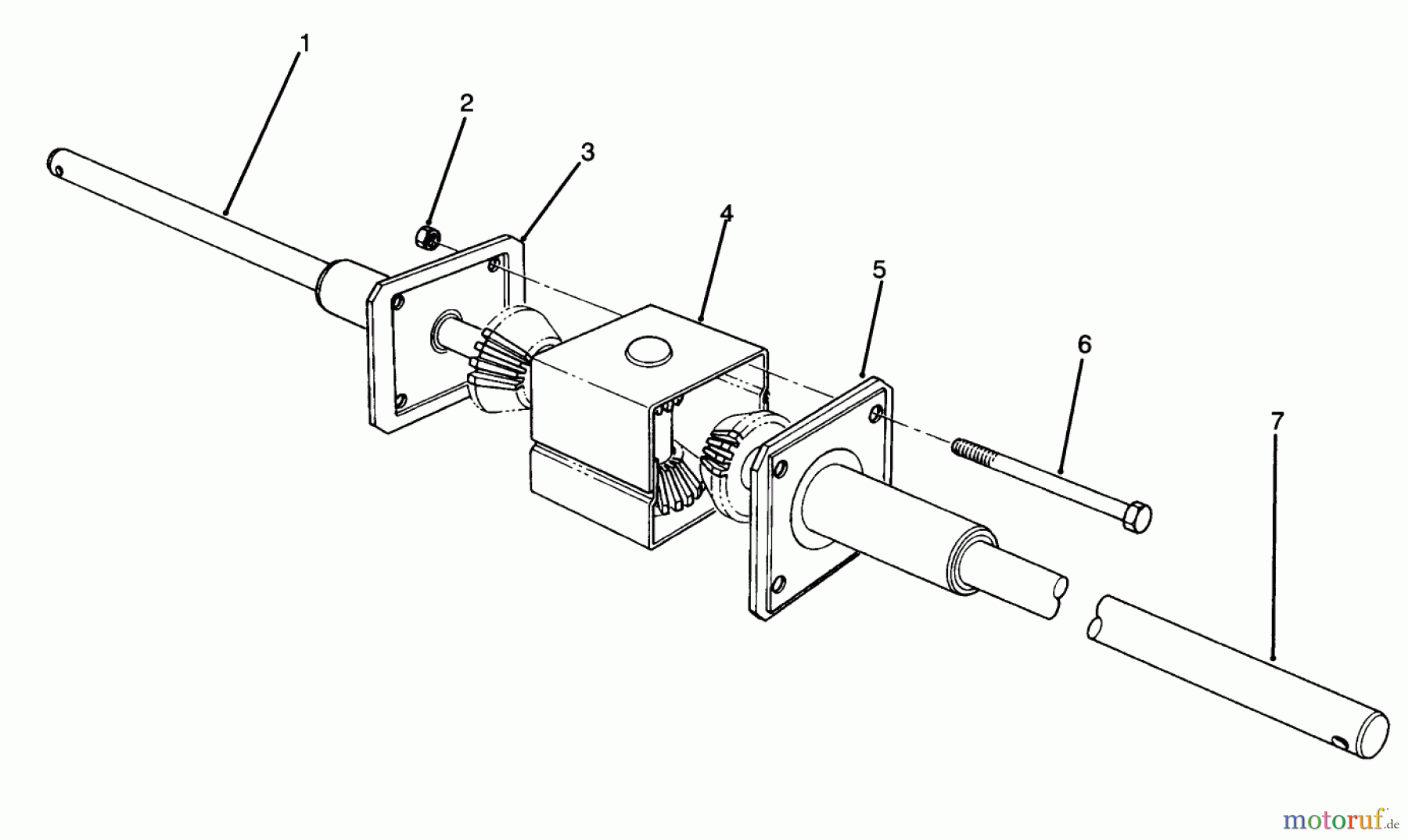 Toro Neu Mowers, Rear-Engine Rider 70060 (8-25) - Toro 8-25 Rear Engine Rider, 1994 (49000001-49999999) DIFFERENTIAL ASSEMBLY