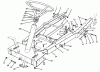 Toro 70060 (8-25) - 8-25 Rear Engine Rider, 1994 (49000001-49999999) Ersatzteile FRAME ASSEMBLY