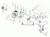 Toro 70060 (8-25) - 8-25 Rear Engine Rider, 1994 (49000001-49999999) Ersatzteile FRONT AXLE ASSEMBLY