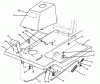 Toro 70060 (8-25) - 8-25 Rear Engine Rider, 1994 (49000001-49999999) Ersatzteile FRONT BODY ASSEMBLY