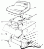Toro 70060 (8-25) - 8-25 Rear Engine Rider, 1994 (49000001-49999999) Ersatzteile SEAT & GAS TANK ASSEMBLY
