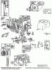 Toro 70060 (8-25) - 8-25 Rear Engine Rider, 1995 (59000001-59999999) Ersatzteile BRIGGS & STRATTON MODEL NO. 195707-0121-01 #1