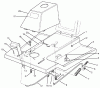 Toro 70060 (8-25) - 8-25 Rear Engine Rider, 1995 (59000001-59999999) Ersatzteile FRONT BODY ASSEMBLY