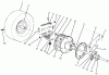 Toro 70060 (8-25) - 8-25 Rear Engine Rider, 1995 (59000001-59999999) Ersatzteile REAR AXLE ASSEMBLY