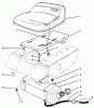 Toro 70060 (8-25) - 8-25 Rear Engine Rider, 1995 (59000001-59999999) Ersatzteile SEAT & GAS TANK ASSEMBLY