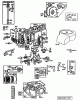 Toro 70060 (8-25) - 8-25 Rear Engine Rider, 1996 (6900001-6999999) Ersatzteile BRIGGS & STRATTON MODEL NO. 195707-0121-01