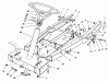 Toro 70060 (8-25) - 8-25 Rear Engine Rider, 1996 (6900001-6999999) Ersatzteile FRAME ASSEMBLY