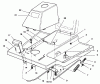 Toro 70060 (8-25) - 8-25 Rear Engine Rider, 1996 (6900001-6999999) Ersatzteile FRONT BODY ASSEMBLY