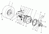 Toro 70060 (8-25) - 8-25 Rear Engine Rider, 1996 (6900001-6999999) Ersatzteile REAR AXLE ASSEMBLY