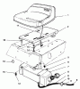 Toro 70060 (8-25) - 8-25 Rear Engine Rider, 1996 (6900001-6999999) Ersatzteile SEAT & GAS TANK ASSEMBLY