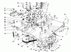 Toro 70060 (8-25) - 8-25 Rear Engine Rider, 1996 (6900001-6999999) Ersatzteile TRANSMISSION & LINKAGE ASSEMBLY