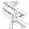 Toro 70060 (8-25) - 8-25 Rear Engine Rider, 1996 (6900001-6999999) Ersatzteile TRANSMISSION PEERLESS MODEL 700-025