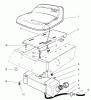 Toro 70060 (8-25) - 8-25 Rear Engine Rider, 1997 (79000001-79999999) Ersatzteile SEAT & GAS TANK ASSEMBLY