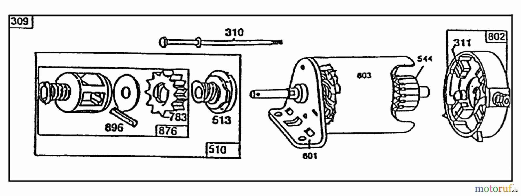  Toro Neu Mowers, Rear-Engine Rider 70060 (8-25) - Toro 8-25 Rear Engine Rider, 1997 (79000001-79999999) STARTER-BRIGGS & STRATTON NO. 195707-0121-01