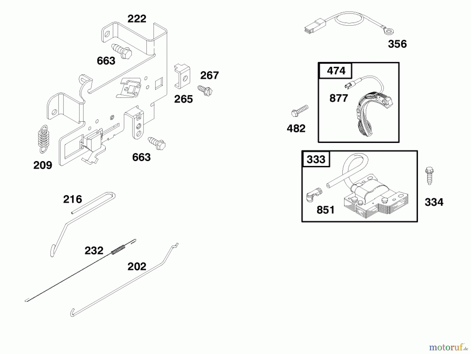 Toro Neu Mowers, Rear-Engine Rider 70060 (8-25) - Toro 8-25 Rear Engine Rider, 1998 (89000001-89999999) ENGINE BRIGGS & STRATTON MODEL 195707-0421-E1 #5
