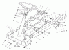Toro 70060 (8-25) - 8-25 Rear Engine Rider, 1998 (89000001-89999999) Ersatzteile FRAME ASSEMBLY