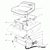 Toro 70060 (8-25) - 8-25 Rear Engine Rider, 1998 (89000001-89999999) Ersatzteile SEAT & GAS TANK ASSEMBLY