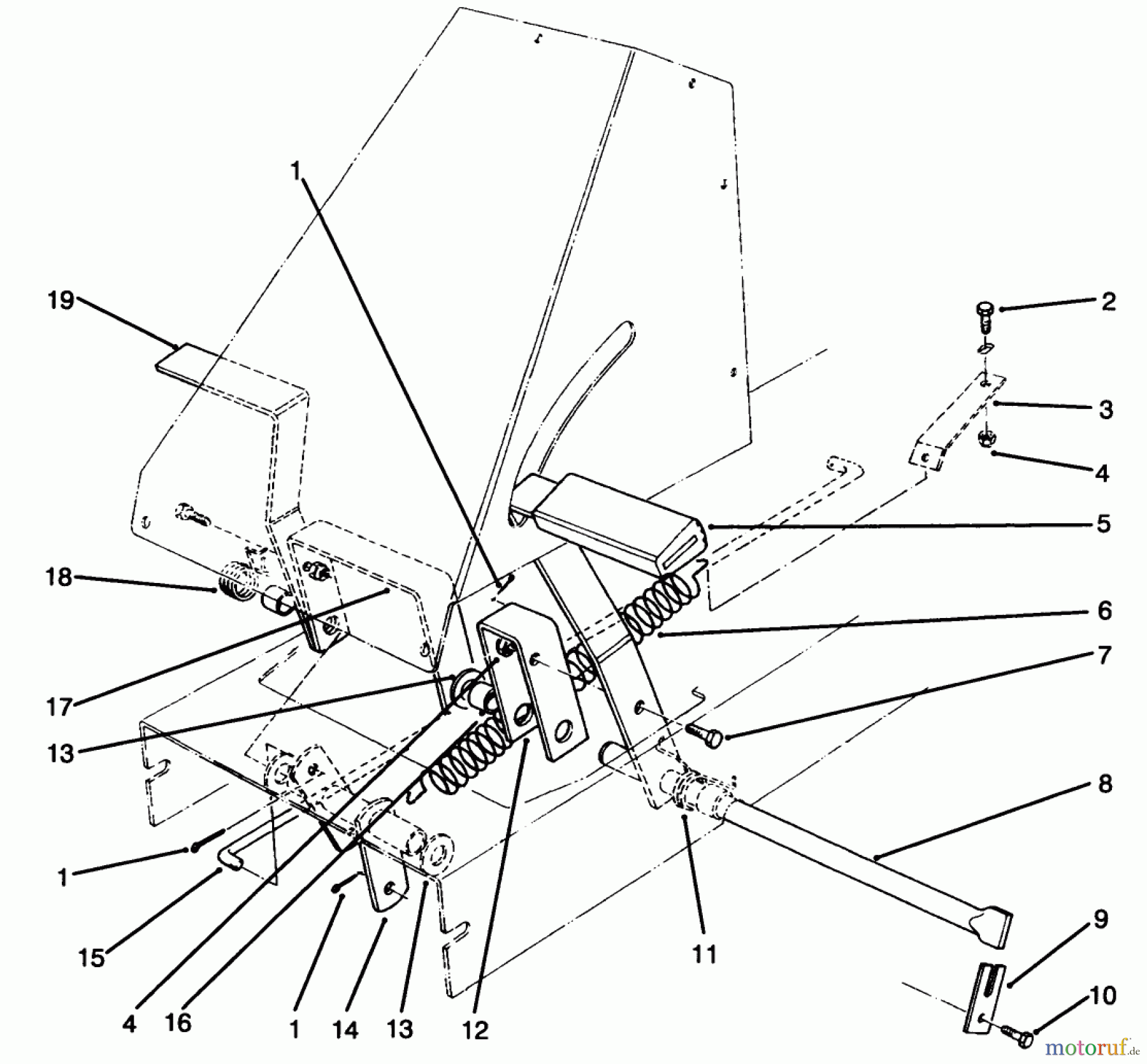 Toro Neu Mowers, Rear-Engine Rider 70080 (10-32) - Toro 10-32 Recycler Rider, 1994 (4900001-4999999) BRAKE & CLUTCH ASSEMBLY