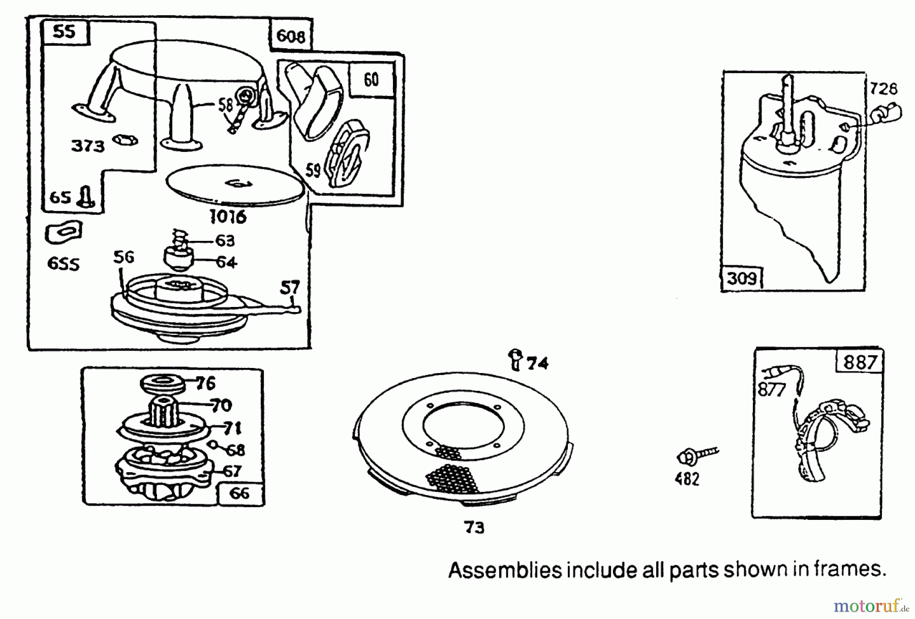 Toro Neu Mowers, Rear-Engine Rider 70080 (10-32) - Toro 10-32 Recycler Rider, 1994 (4900001-4999999) REWIND-BRIGGS & STRATTON NO. 286707-0119-01