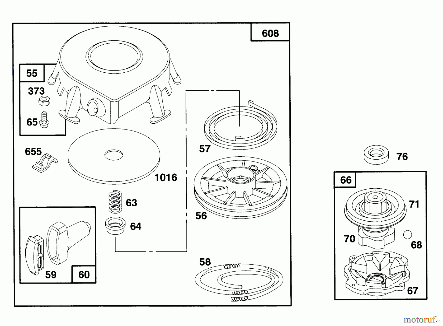 Toro Neu Mowers, Rear-Engine Rider 70080 (10-32) - Toro 10-32 Recycler Rider, 1995 (5900001-5999999) ENGINE BRIGGS & STRATTON MODEL 28B707-0126-01 #7