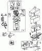 Toro 70080 (10-32) - 10-32 Recycler Rider, 1996 (6900001-6999999) Ersatzteile BRIGGS & STRATTON MODEL NO. 286707-0119-01 #2