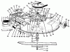 Toro 70080 (10-32) - 10-32 Recycler Rider, 1996 (6900001-6999999) Ersatzteile MOWER ASSEMBLY-RECYCLER