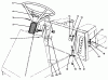 Toro 70080 (10-32) - 10-32 Recycler Rider, 1996 (6900001-6999999) Ersatzteile STEERING WHEEL, SWITCHES & DECALS