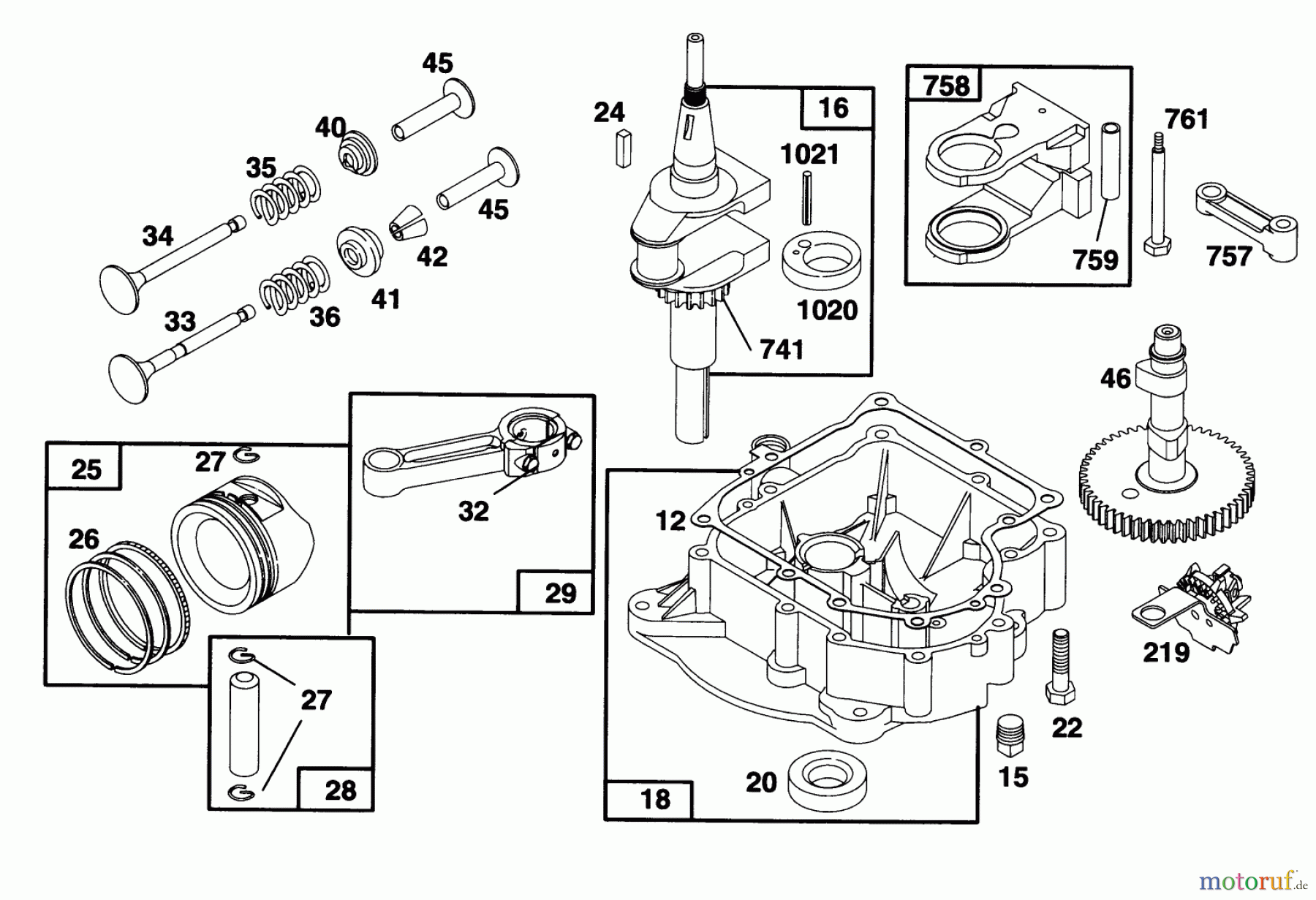 Toro Neu Mowers, Rear-Engine Rider 70081 (11-32) - Toro 11-32 Rear Engine Rider, 1996 (6900001-6999999) ENGINE BRIGGS & STRATTON MODEL 28D707-0124-01 #2