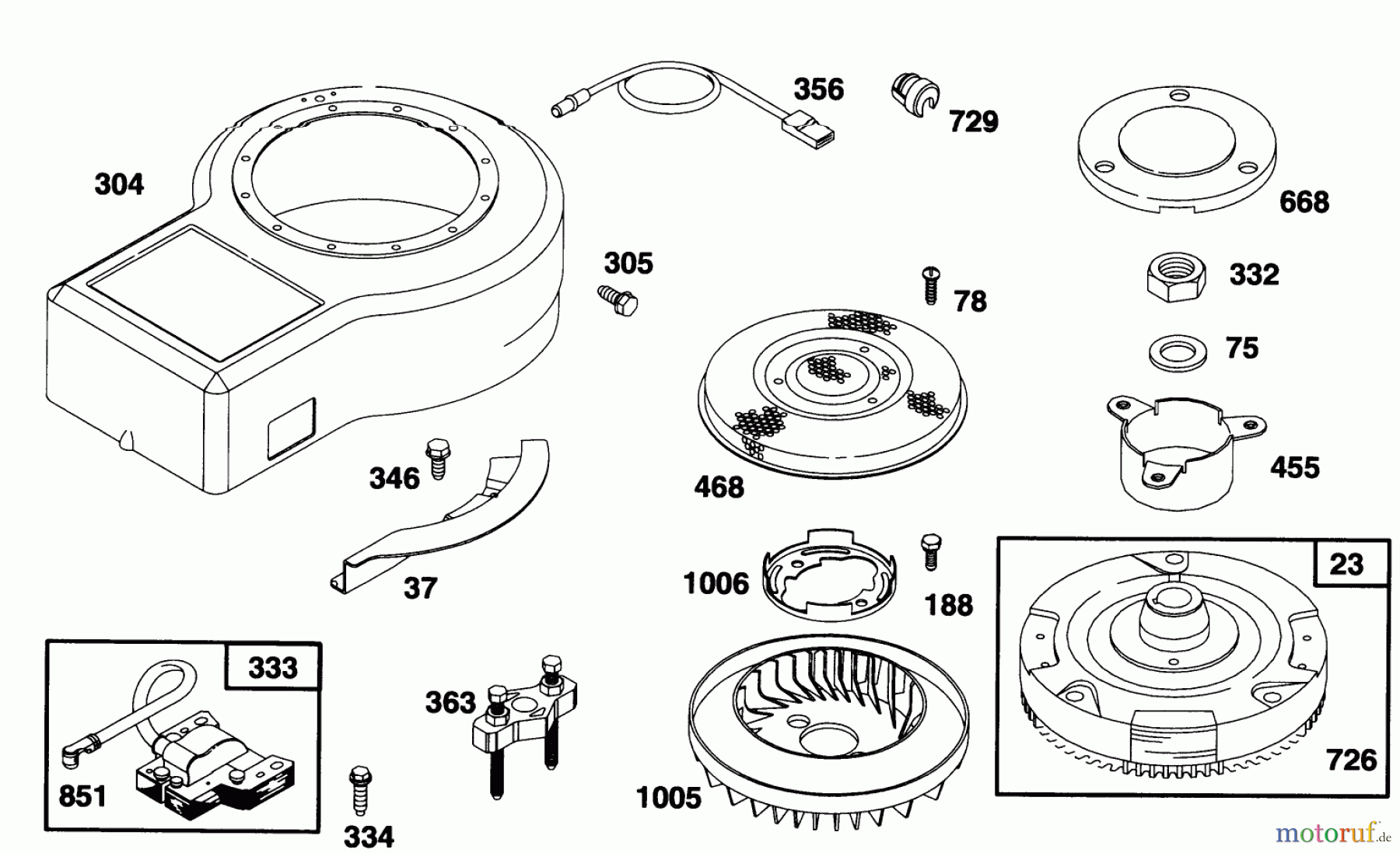 Toro Neu Mowers, Rear-Engine Rider 70081 (11-32) - Toro 11-32 Rear Engine Rider, 1996 (6900001-6999999) ENGINE BRIGGS & STRATTON MODEL 28D707-0124-01 #6