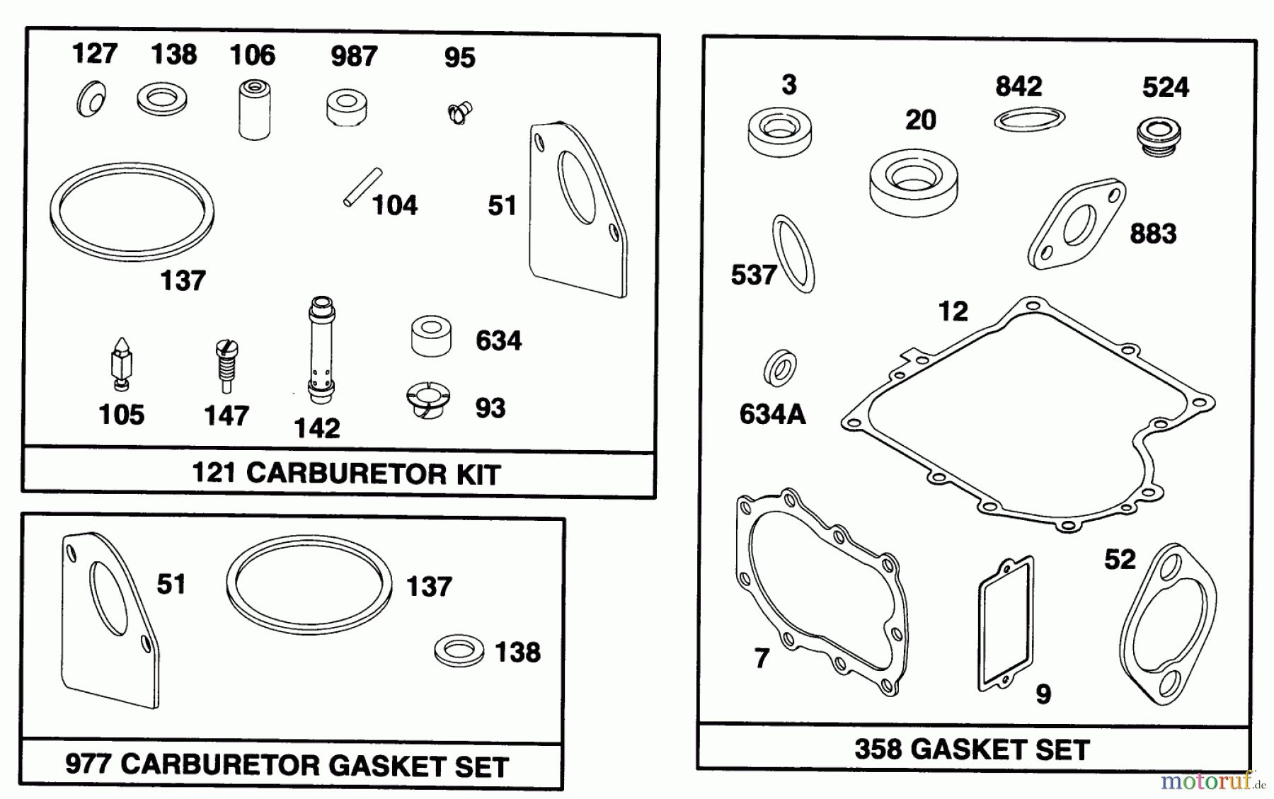 Toro Neu Mowers, Rear-Engine Rider 70081 (11-32) - Toro 11-32 Rear Engine Rider, 1996 (6900001-6999999) ENGINE BRIGGS & STRATTON MODEL 28D707-0124-01 #8