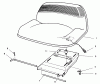 Toro 70081 (11-32) - 11-32 Rear Engine Rider, 1996 (6900001-6999999) Ersatzteile SEAT ASSEMBLY