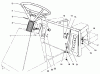 Toro 70081 (11-32) - 11-32 Rear Engine Rider, 1996 (6900001-6999999) Ersatzteile STEERING WHEEL, SWITCHES & DECALS