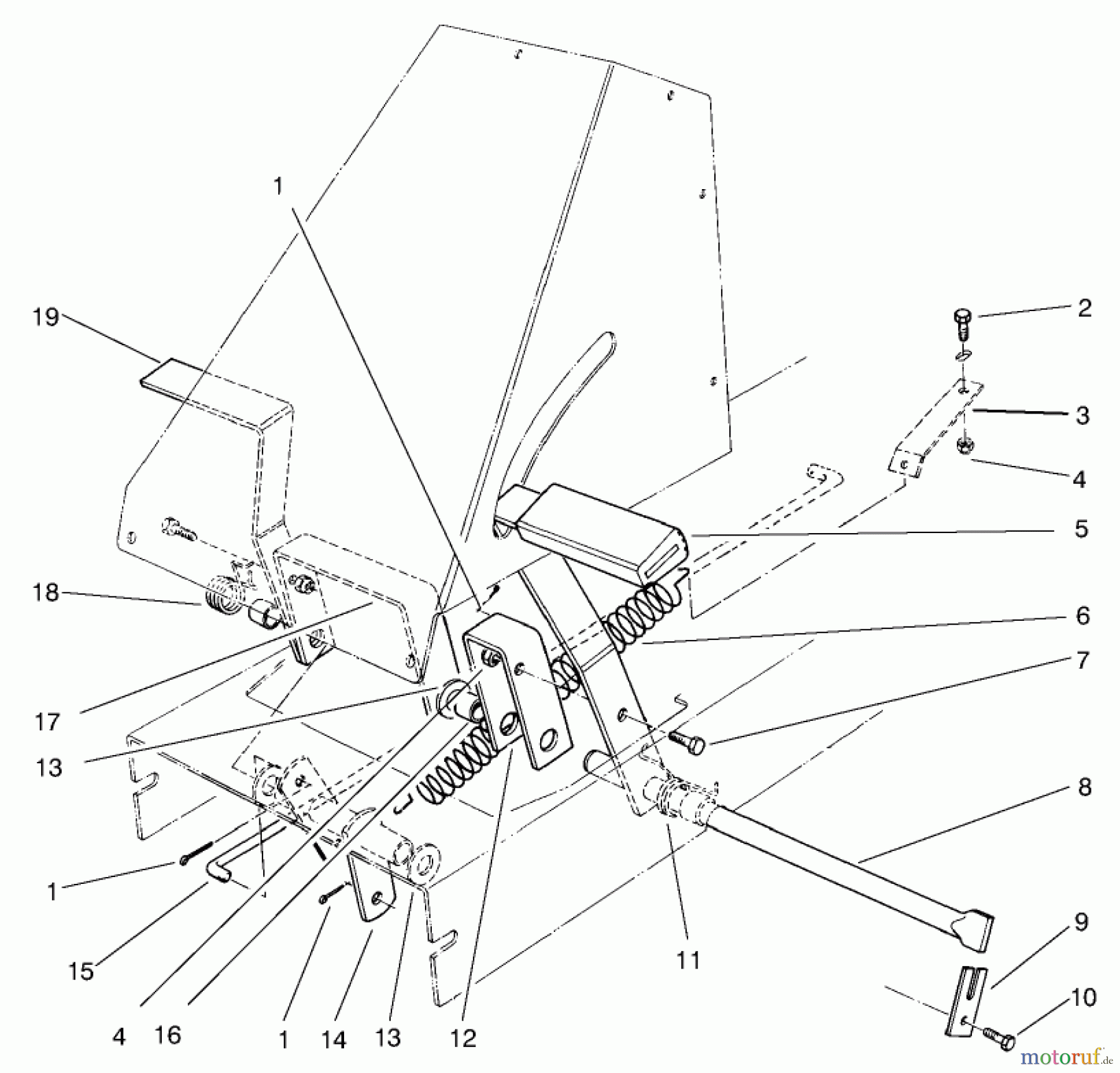 Toro Neu Mowers, Rear-Engine Rider 70084 (12-32) - Toro 12-32 Rear Engine Rider, 1998 (8900001-8999999) BRAKE & CLUTCH ASSEMBLY