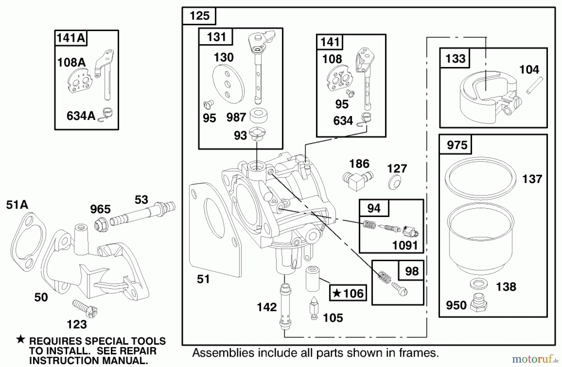 Toro Neu Mowers, Rear-Engine Rider 70089 (12-32) - Toro 12-32 Rear Engine Rider, 2000 (000000001-000999999) ENGINE BRIGGS & STRATTON MODEL 28M707-1182-E1 #4