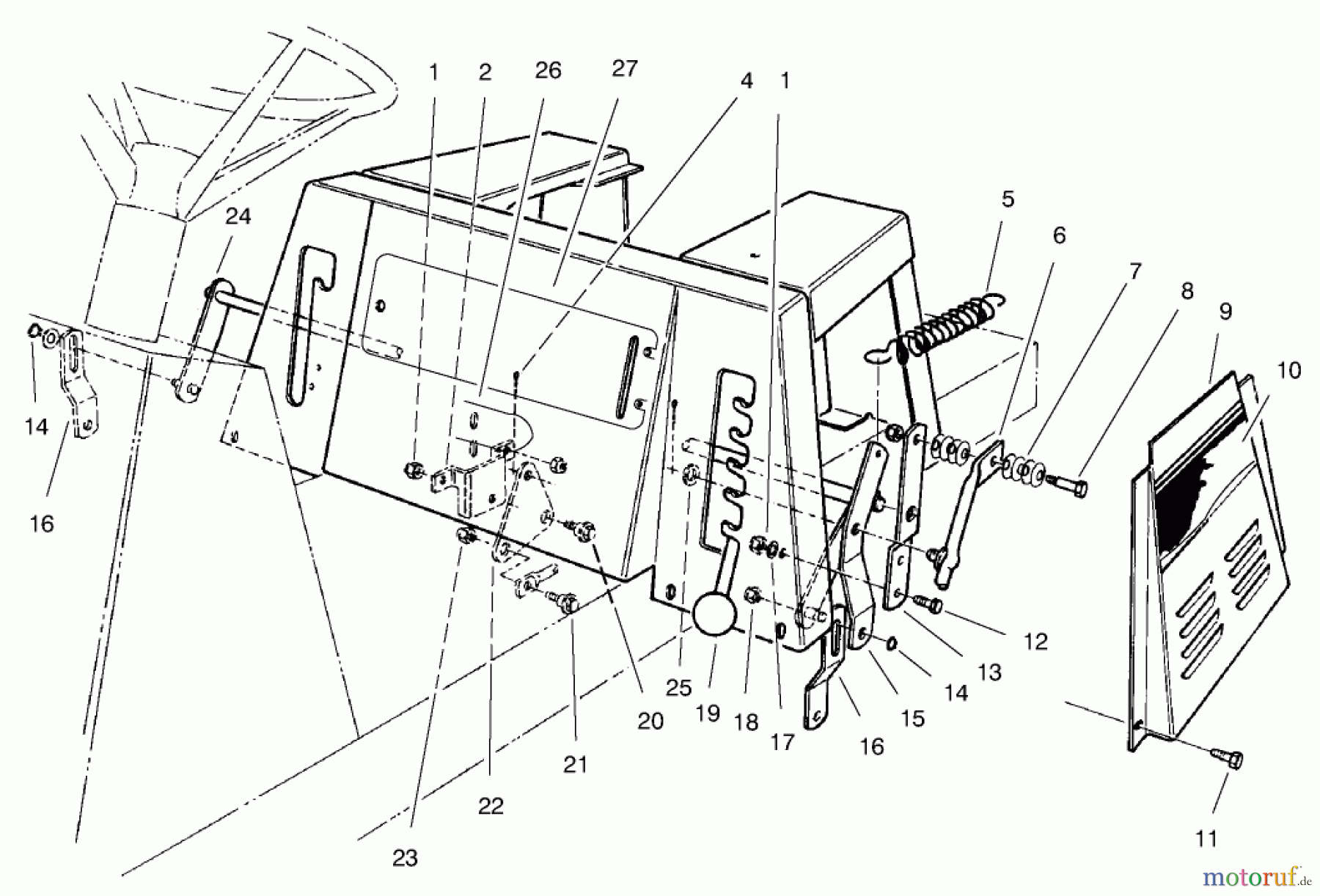 Toro Neu Mowers, Rear-Engine Rider 70089 (12-32) - Toro 12-32 Rear Engine Rider, 2000 (000000001-000999999) LINKAGE ASSEMBLY
