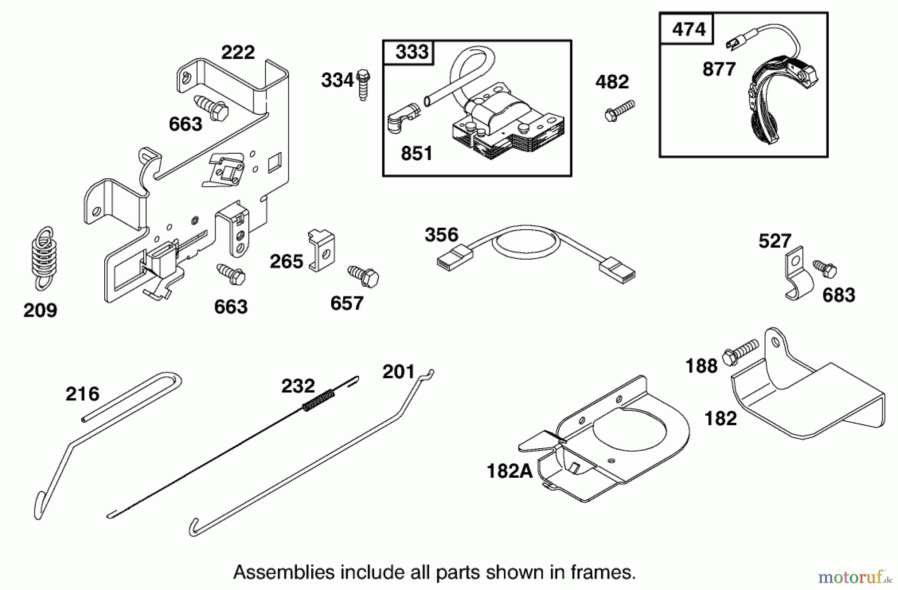 Toro Neu Mowers, Rear-Engine Rider 70089 (12-32) - Toro 12-32 Rear Engine Rider, 2002 (220000001-220999999) ENGINE BRIGGS & STRATTON MODEL 28M707-1182-E1 #6
