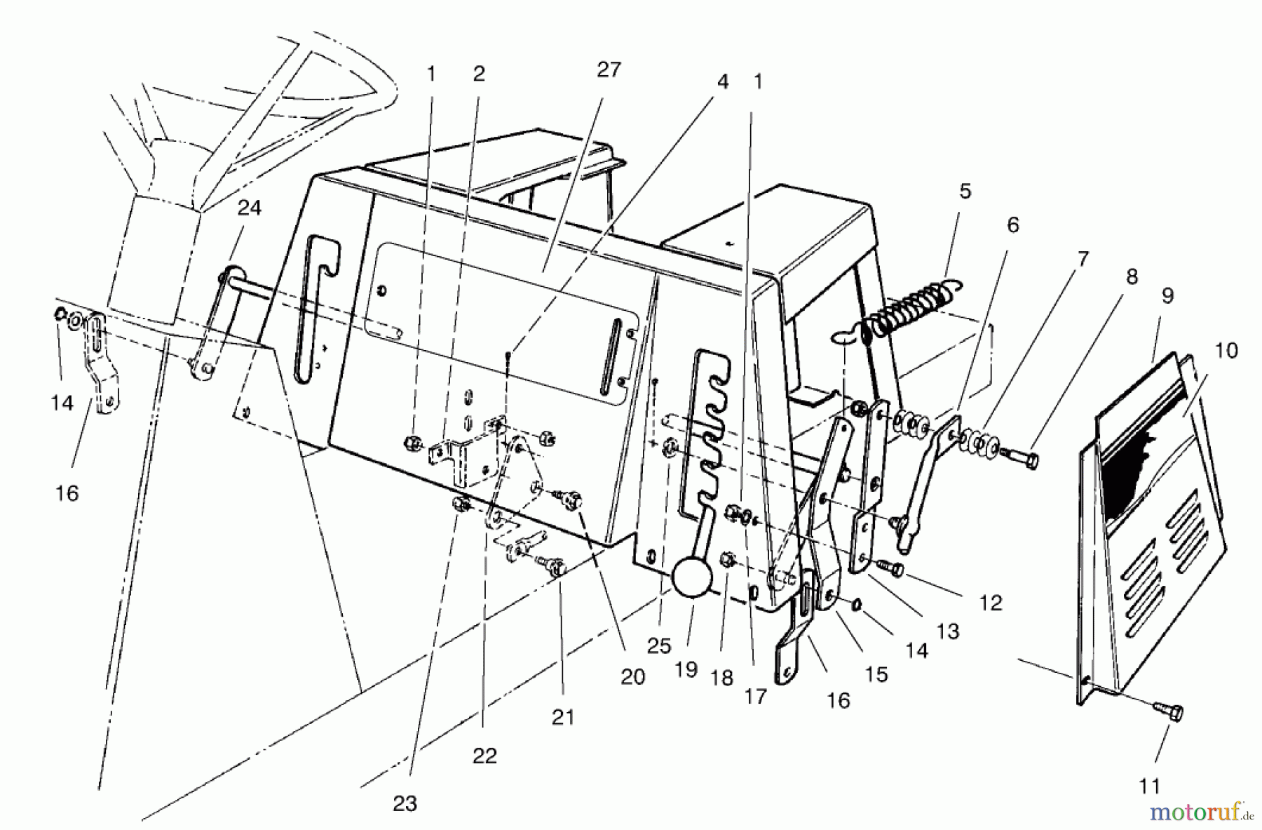 Toro Neu Mowers, Rear-Engine Rider 70089 (12-32) - Toro 12-32 Rear Engine Rider, 2001 (210000001-210999999) LINKAGE ASSEMBLY
