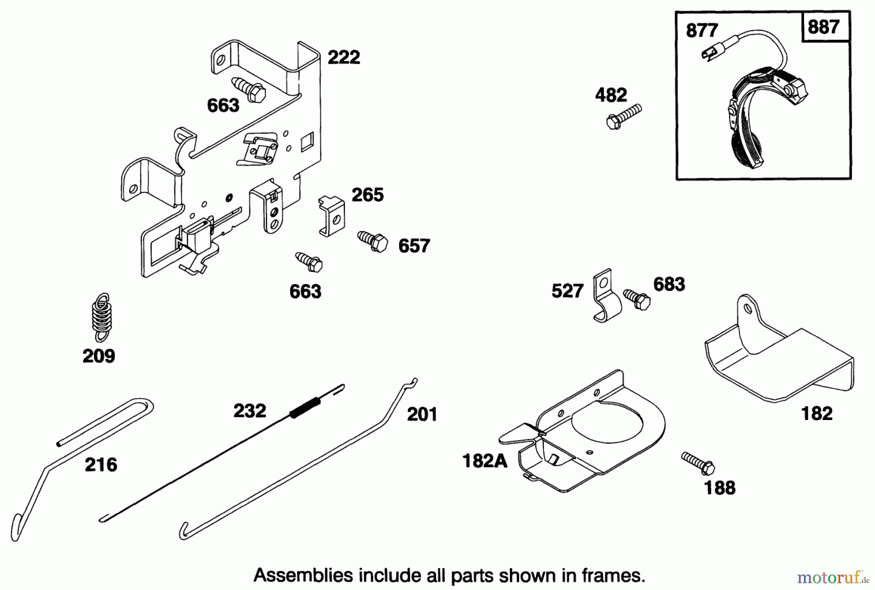 Toro Neu Mowers, Rear-Engine Rider 70141 (12-32) - Toro 12-32 Rear Engine Rider, 1994 (49000001-49999999) ENGINE BRIGGS & STRATTON MODEL 28B707-0122-01 #5