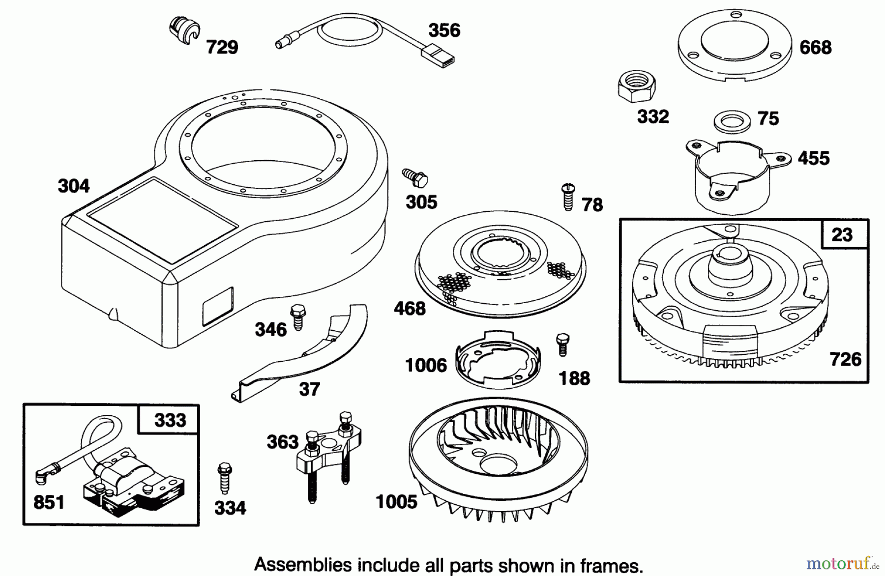 Toro Neu Mowers, Rear-Engine Rider 70141 (12-32) - Toro 12-32 Rear Engine Rider, 1994 (49000001-49999999) ENGINE BRIGGS & STRATTON MODEL 28B707-0122-01 #6