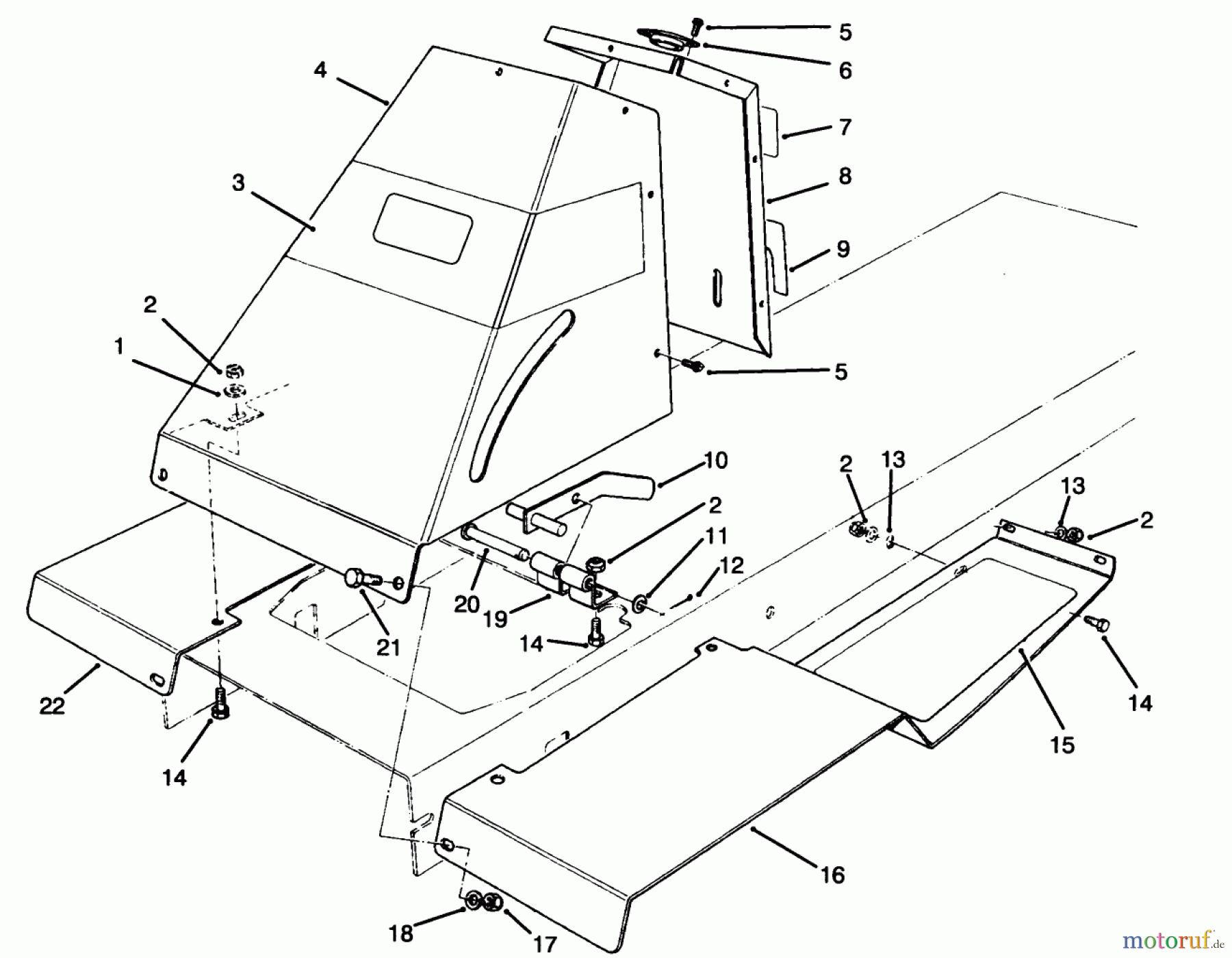 Toro Neu Mowers, Rear-Engine Rider 70141 (12-32) - Toro 12-32 Rear Engine Rider, 1994 (49000001-49999999) FRONT TOWER ASSEMBLY